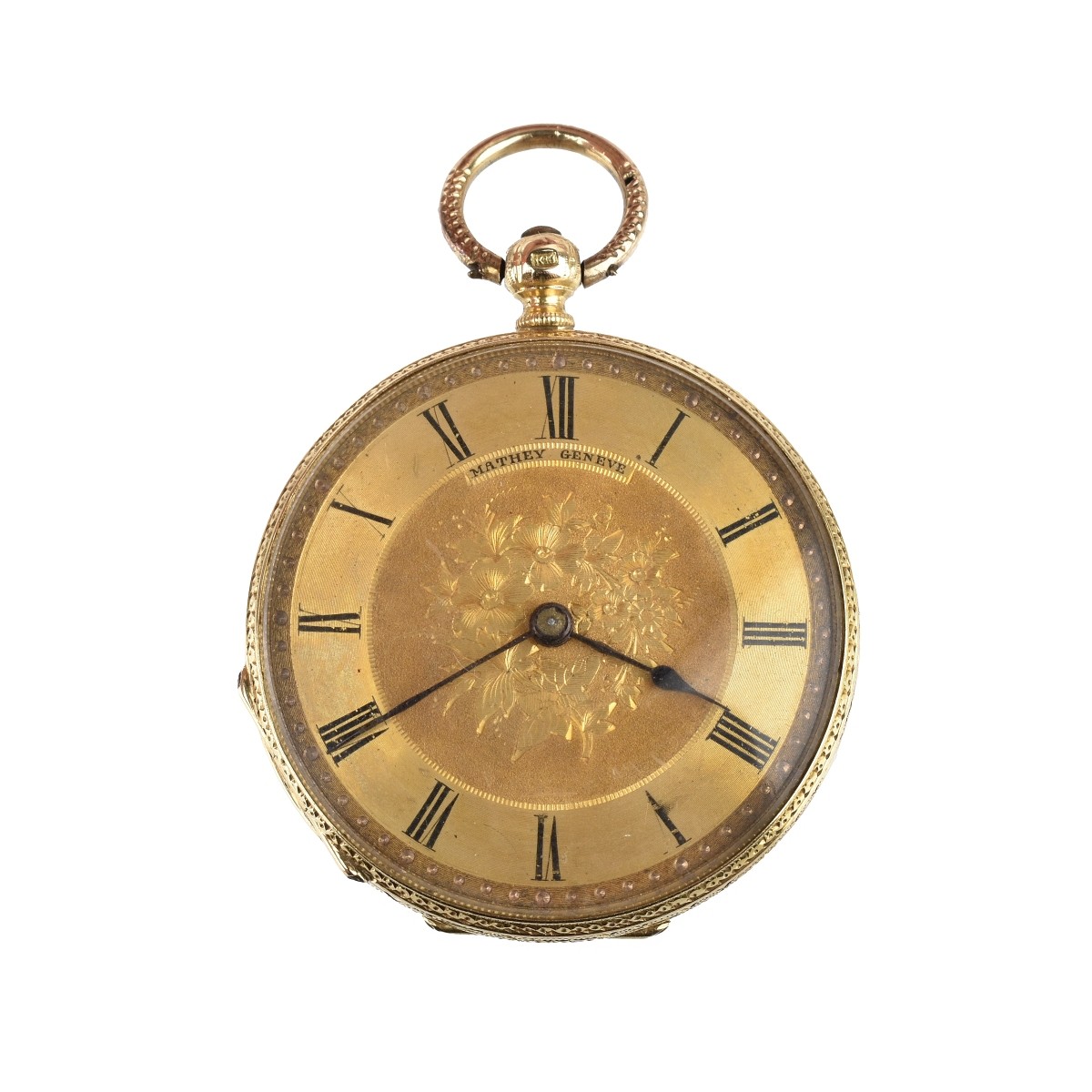 Mathey Geneve 18K Pocket Watch