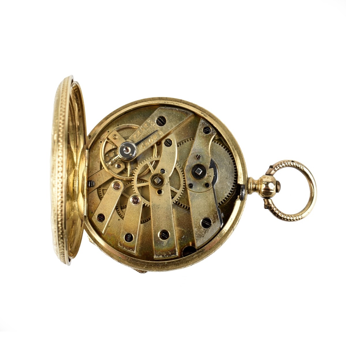 Mathey Geneve 18K Pocket Watch