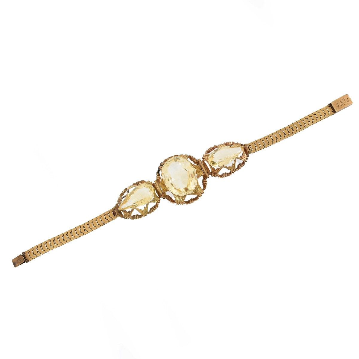Citrine and 14K Bracelet