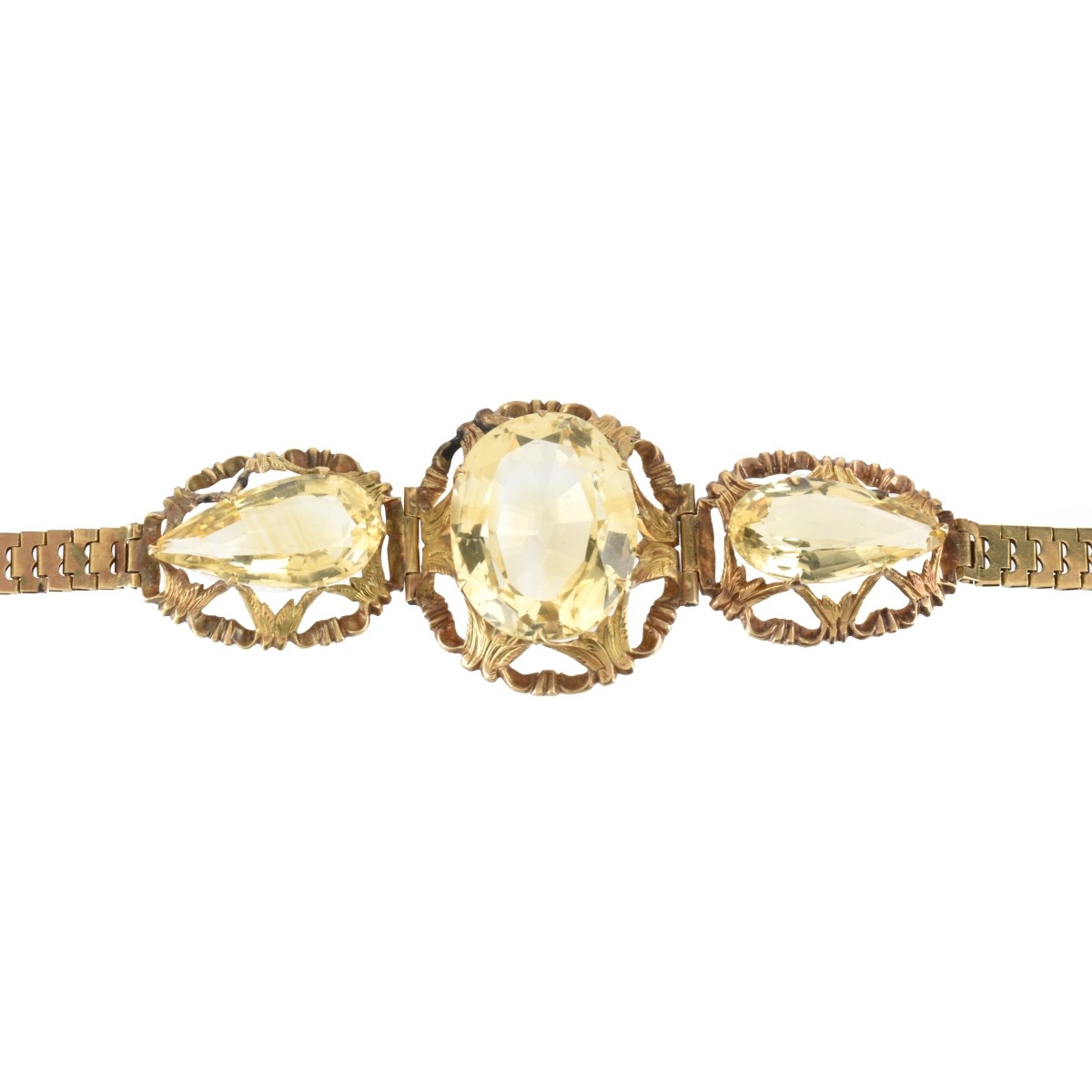 Citrine and 14K Bracelet