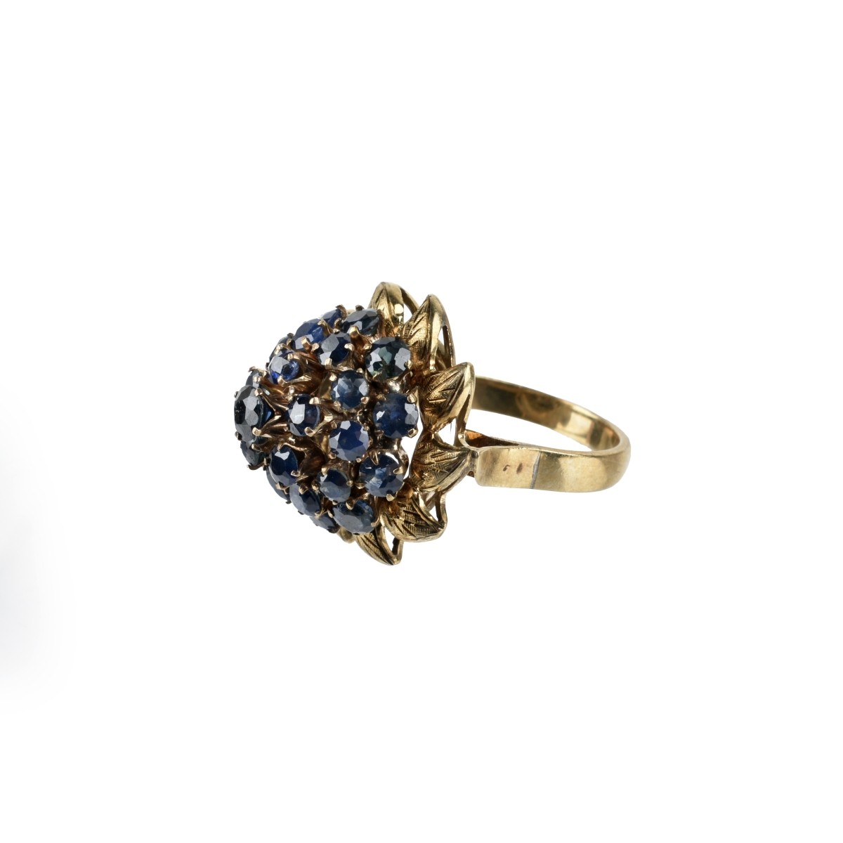 Sapphire and 14K Ring