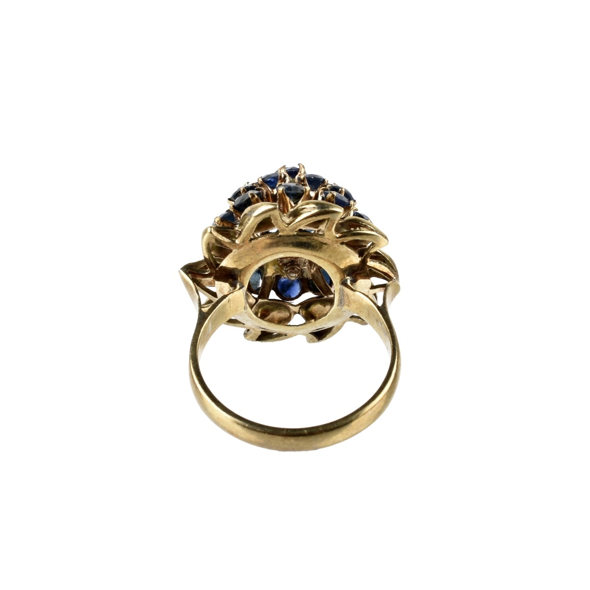 Sapphire and 14K Ring