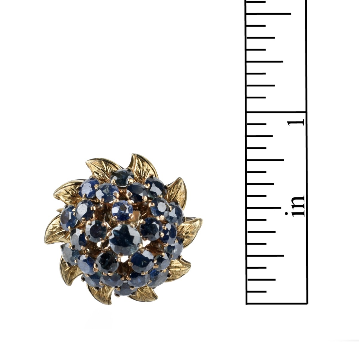 Sapphire and 14K Ring