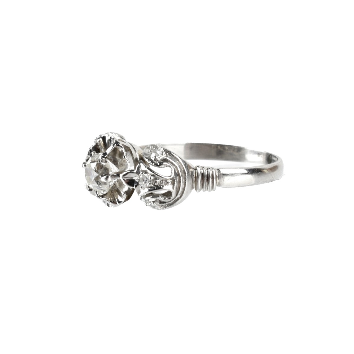 Diamond and Platinum Ring