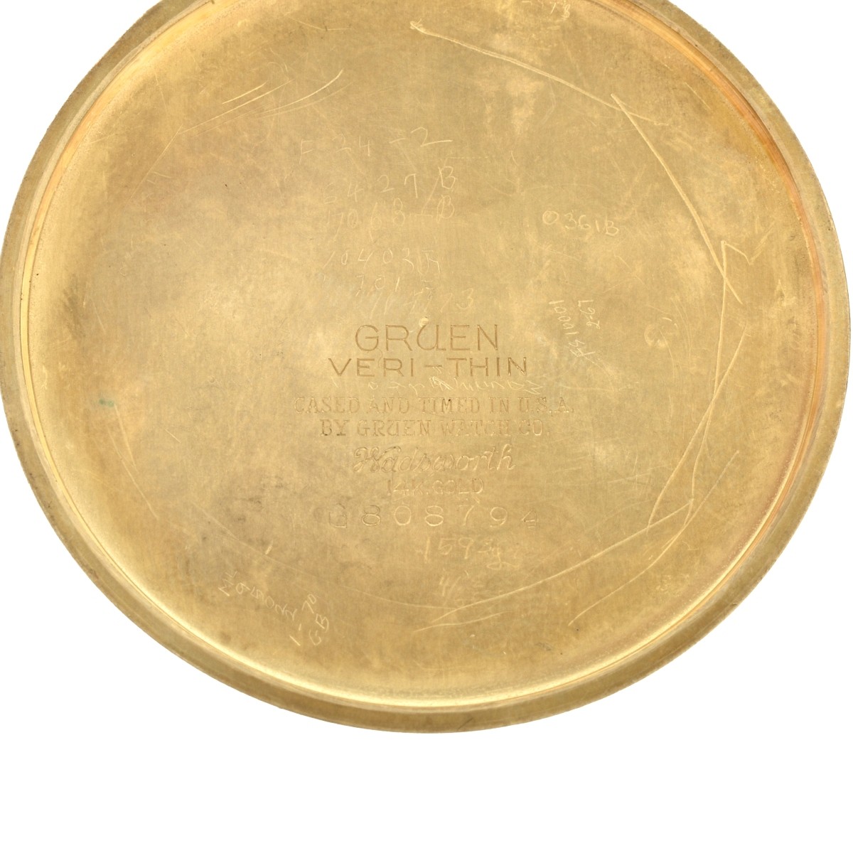 Gruen 14K Pocket Watch