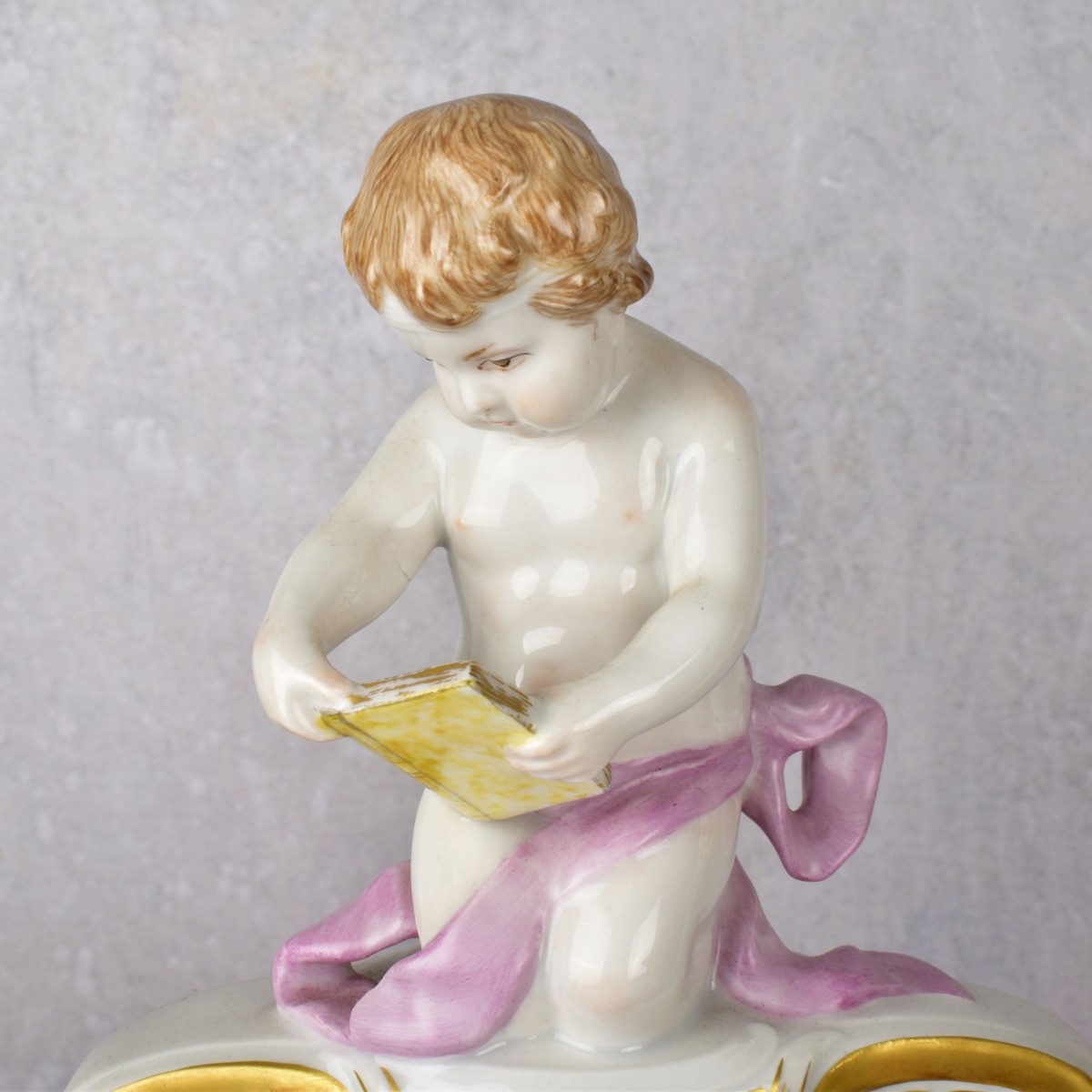 KPM German Porcelain Putti Candelabra
