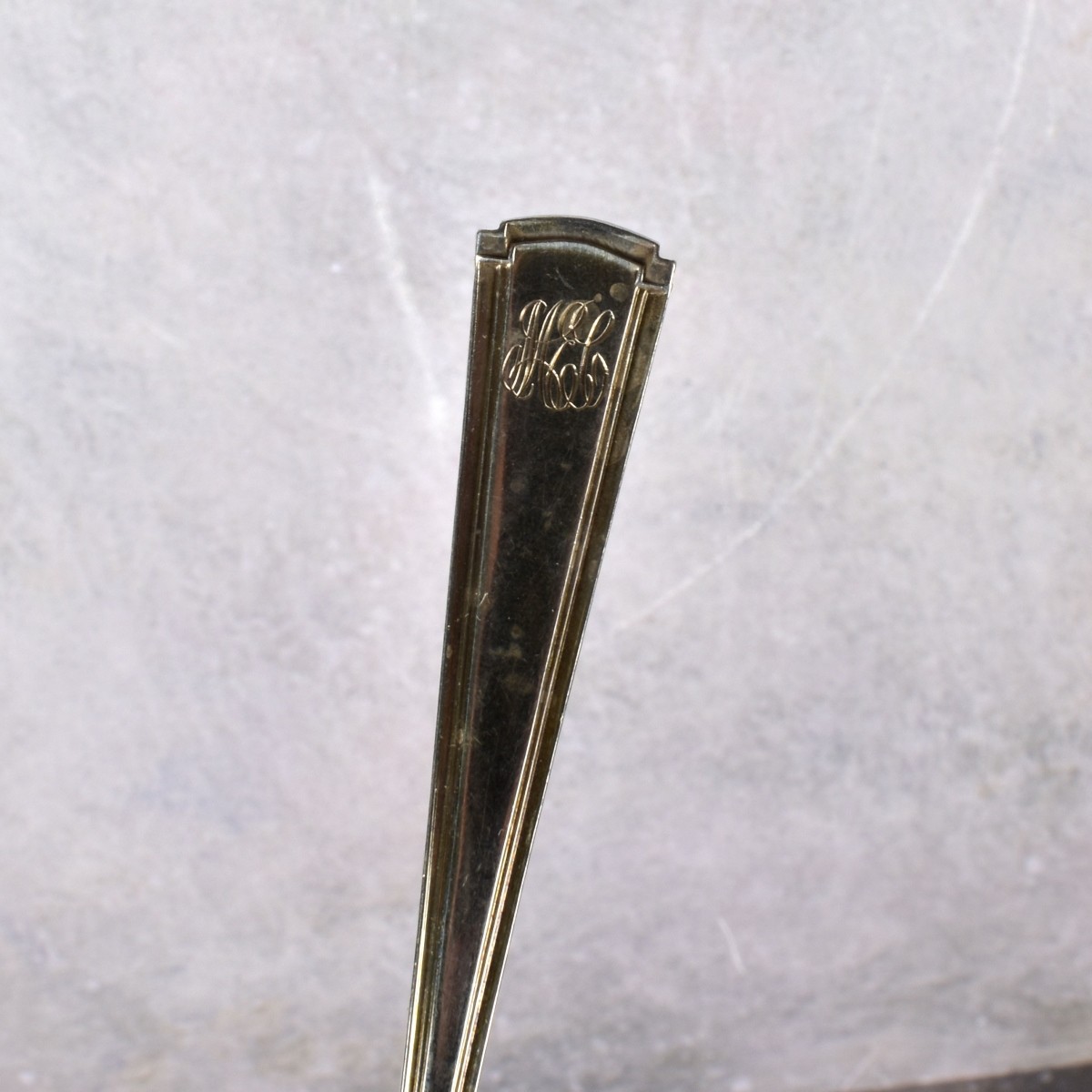A. Stowle Sterling Silver Monogrammed Teaspoons