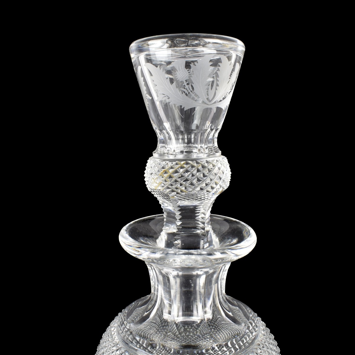Edinburg Scotland Cut Crystal Decanters
