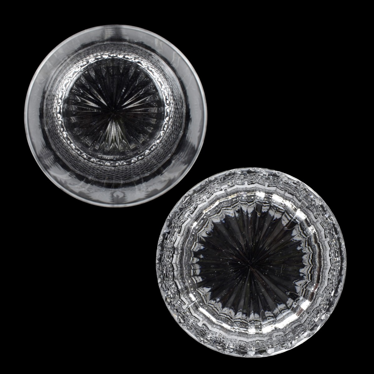 Edinburg Scotland Cut Crystal Whiskey Glasses