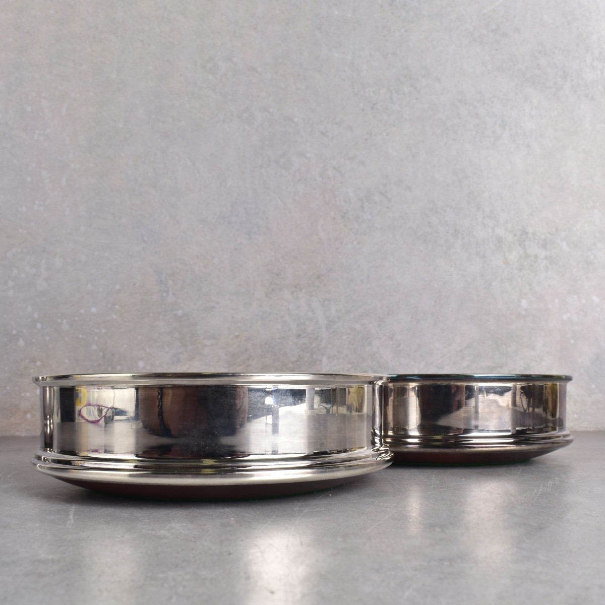 English 925 Sterling Silver Wine Coasters