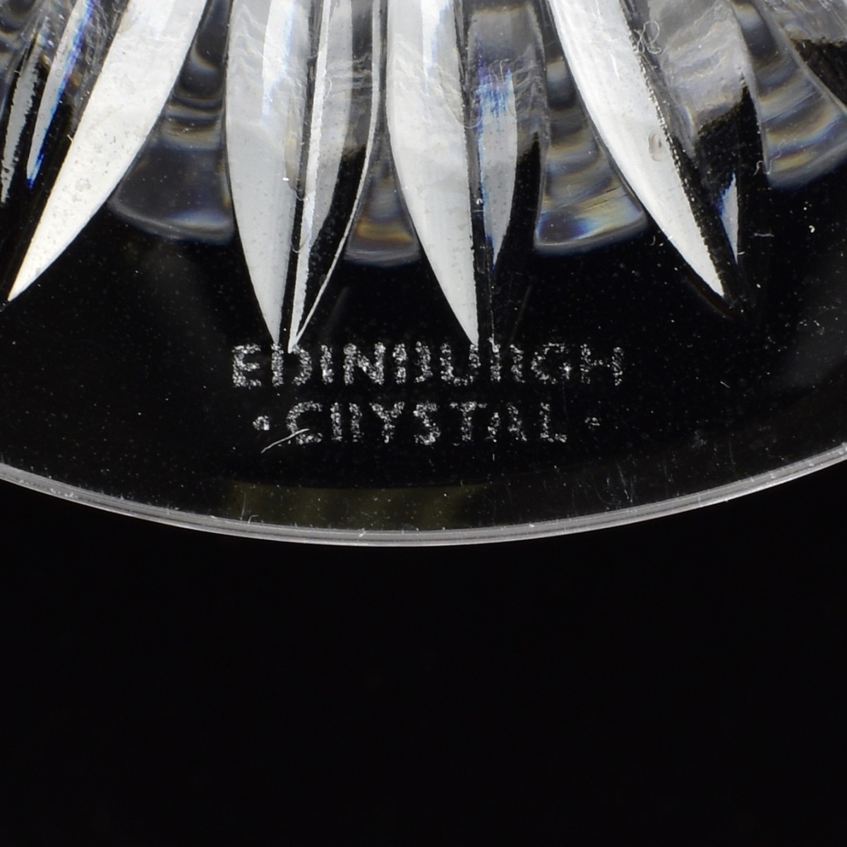 Edinburg Scotland Cut Crystal Stemware Pieces