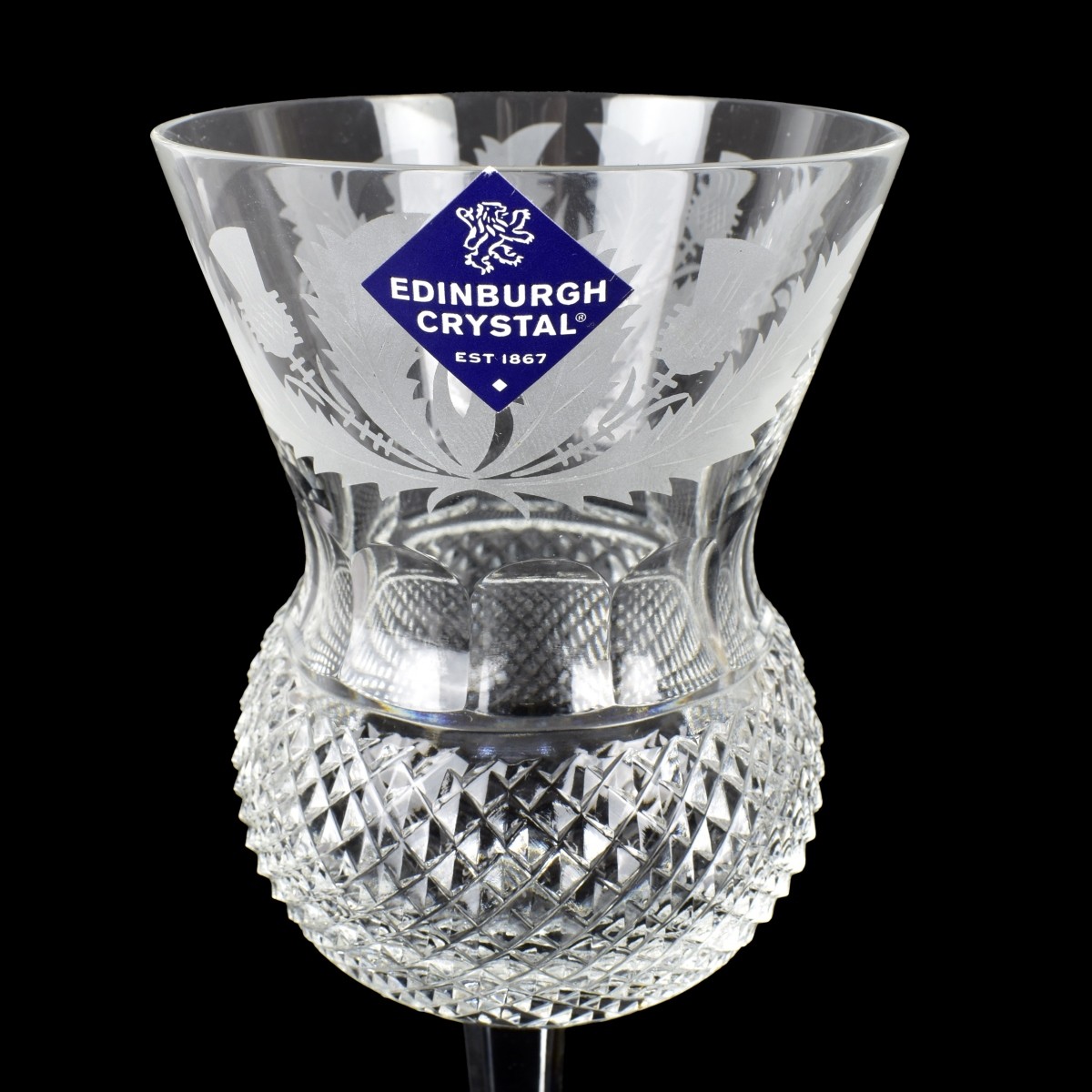 Edinburg Scotland Cut Crystal Goblets