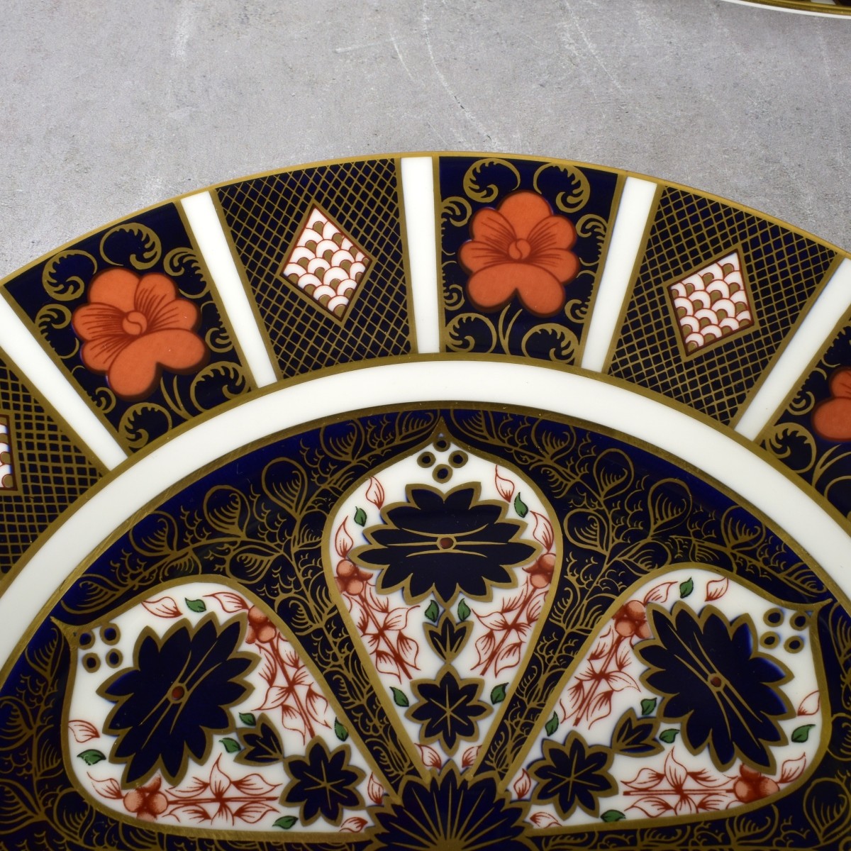 Old Imari Pattern Royal Crown Derby English Plates