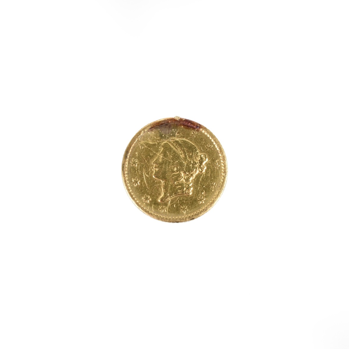 1851 US Liberty Head $1 Gold Coin