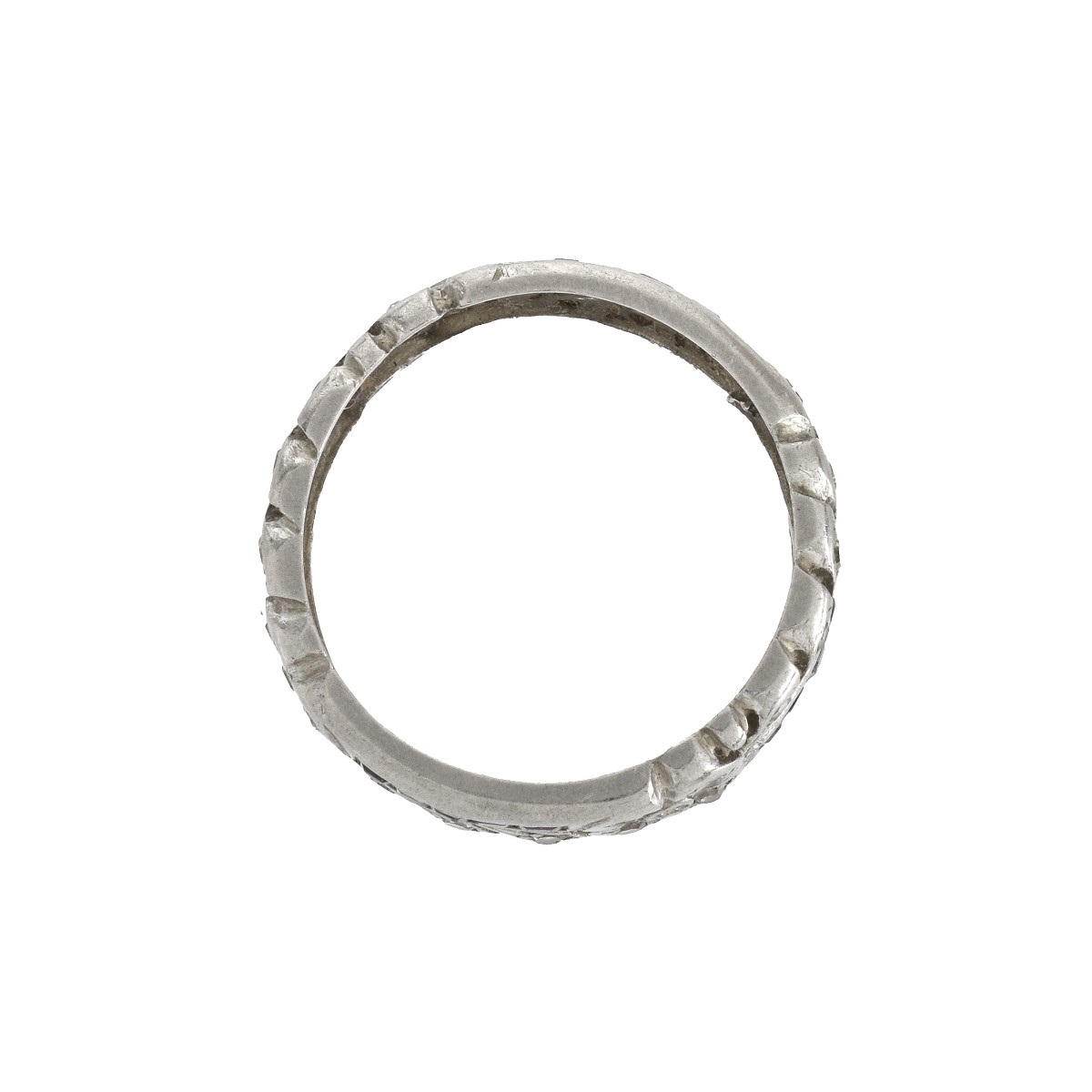 Deco Diamond, Ruby and Platinum Band