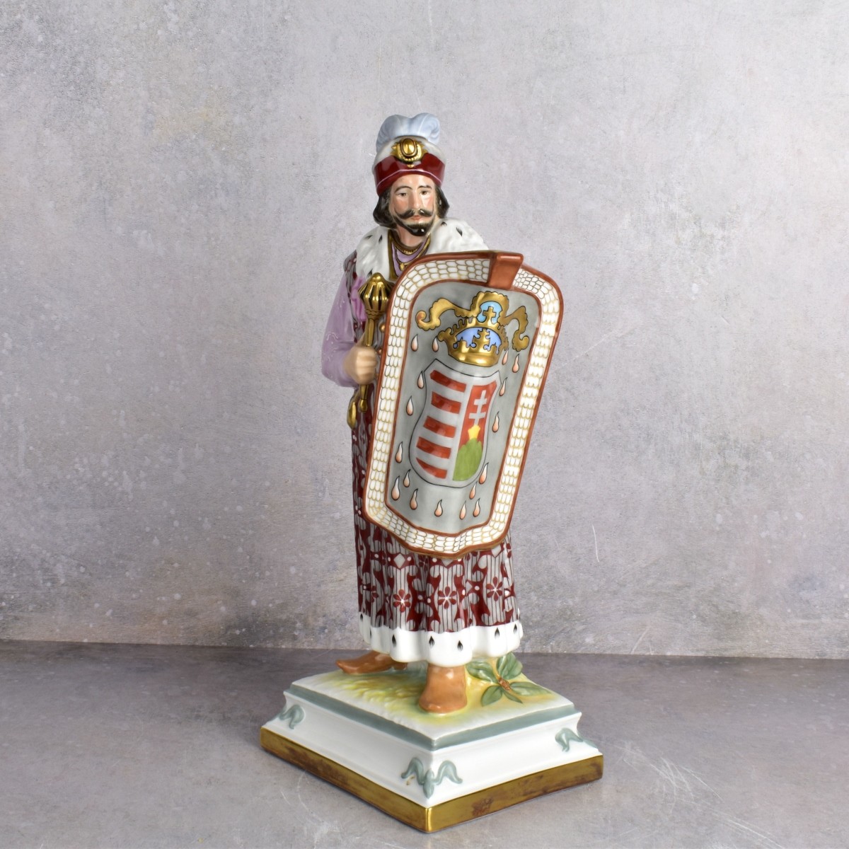 Herend Hungary Standing King with Scepter