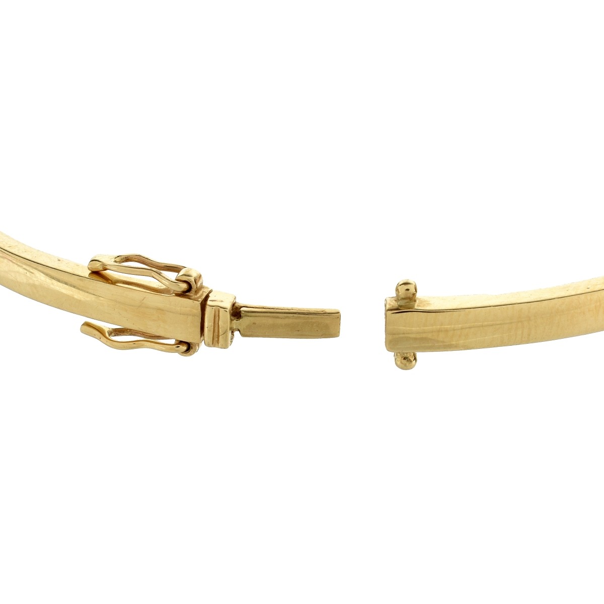 Diamond and 14K Bangle Bracelet