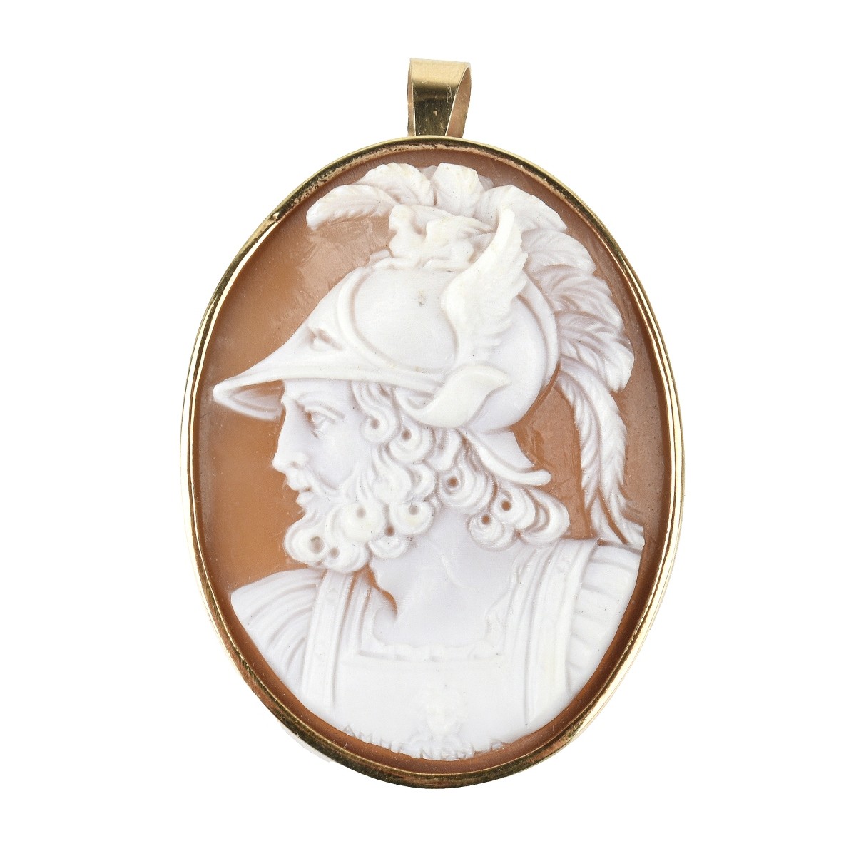 19th Cent. Italian Cameo Pendant / Brooch