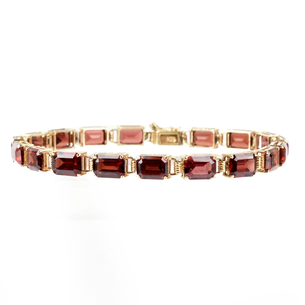 Garnet and 14K Bracelet