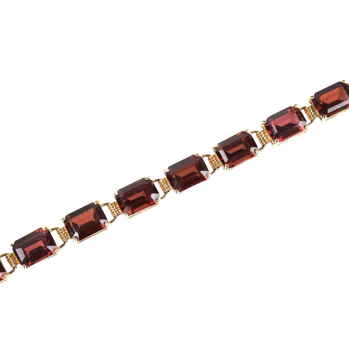 Garnet and 14K Bracelet