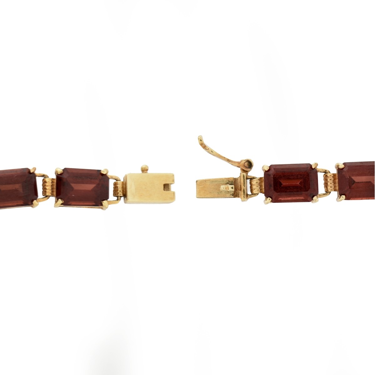 Garnet and 14K Bracelet