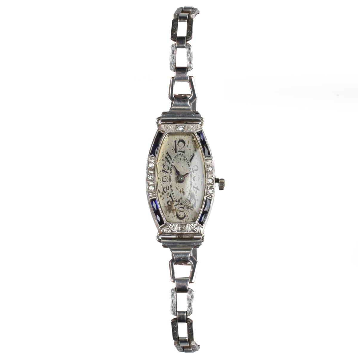 Diamond, Sapphire, Platinum and 18K Watch