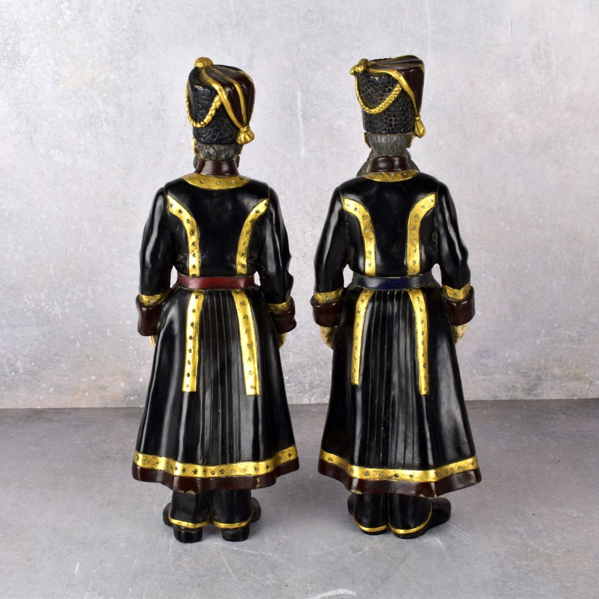 Russian Signed Cast Bronze Figures