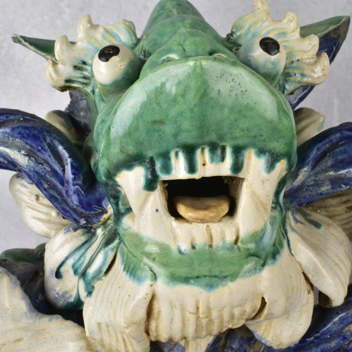 Chinese Sancai Glazed Earthenware Foo Dogs