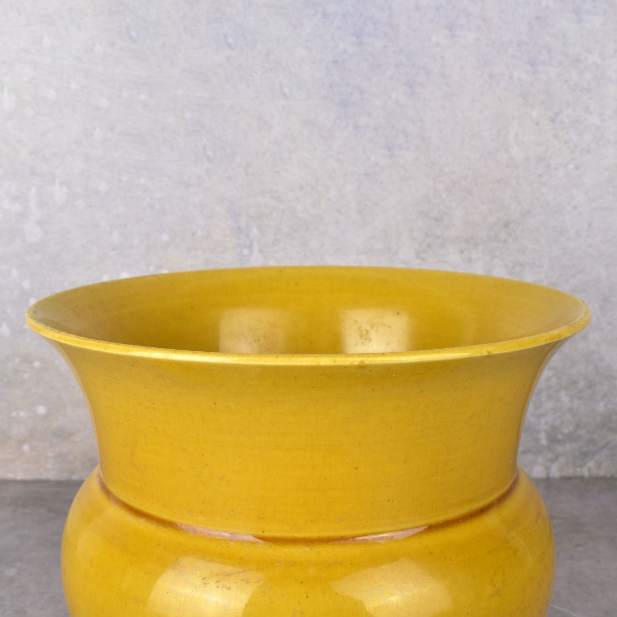 Chinese Porcelain Zadou Yellow Glaze Vases