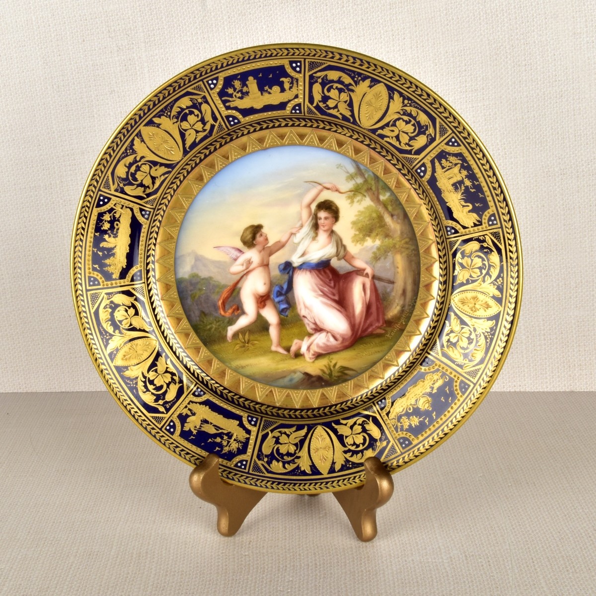 19/20th Century Royal Vienna Porcelain Plate