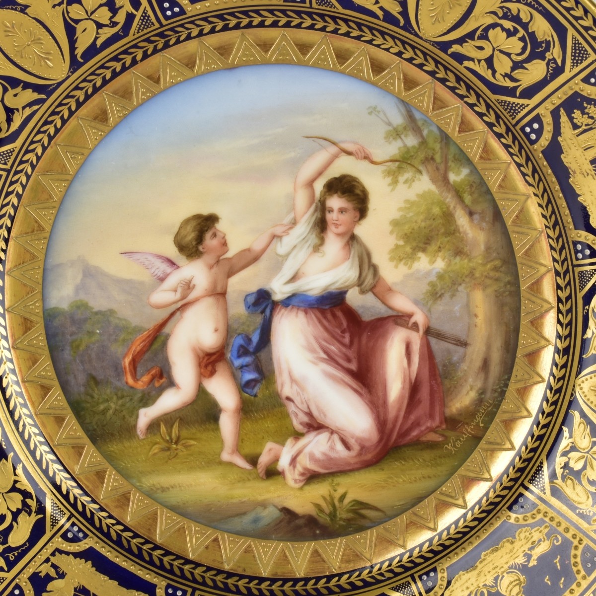 19/20th Century Royal Vienna Porcelain Plate