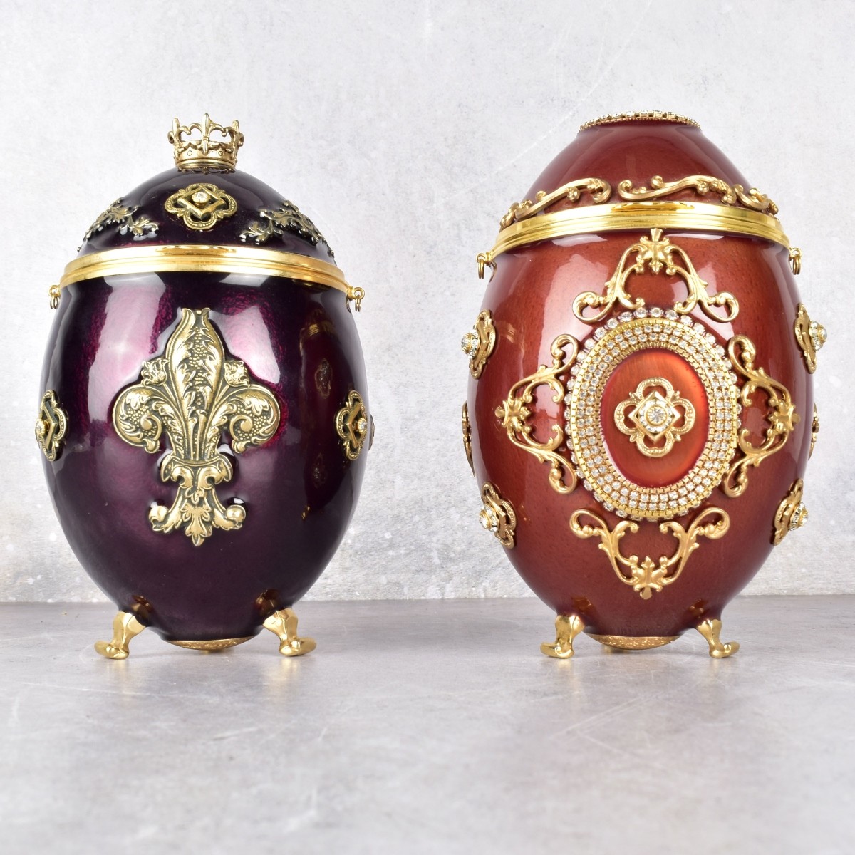 Vivian Alexander Jeweled Faberge Style Egg Purses
