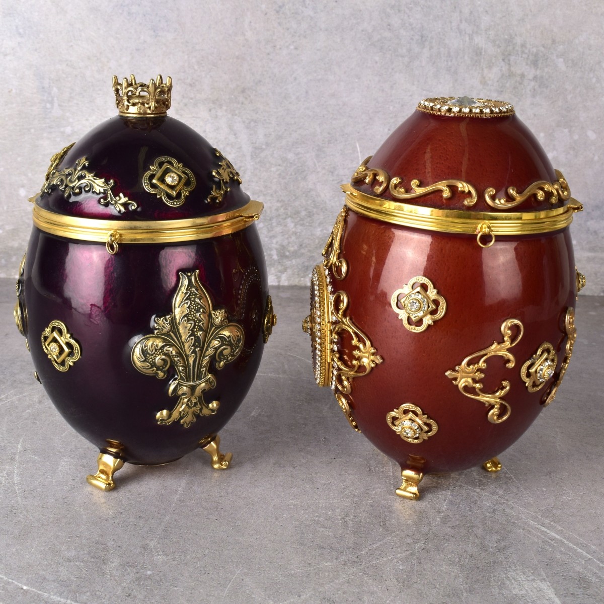 Vivian Alexander Jeweled Faberge Style Egg Purses