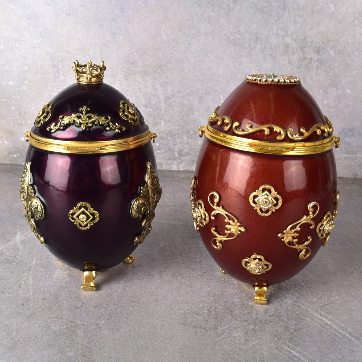 Vivian Alexander Jeweled Faberge Style Egg Purses
