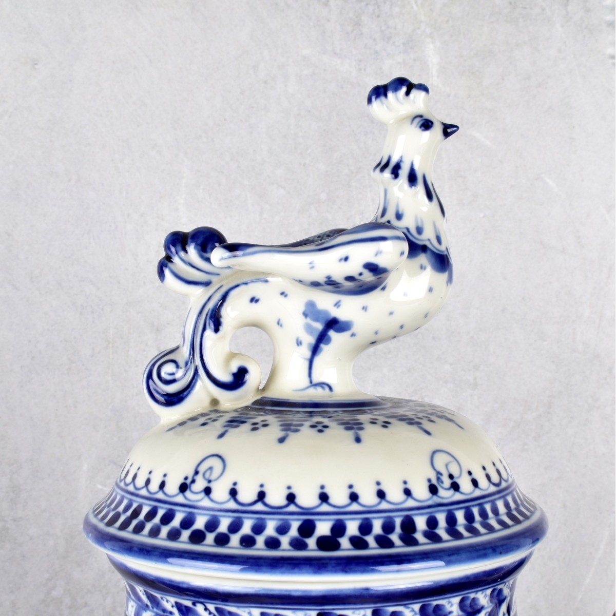 Gzhel-style Russian Ceramic Pitcher