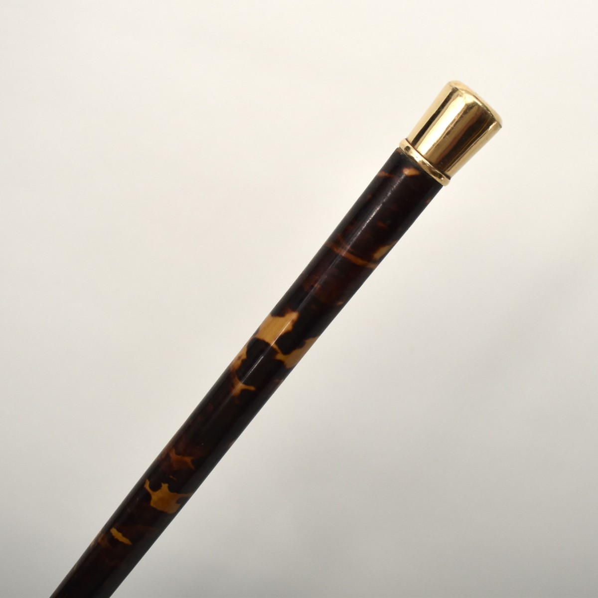 Antique Gold Tip Presentation Walking Stick