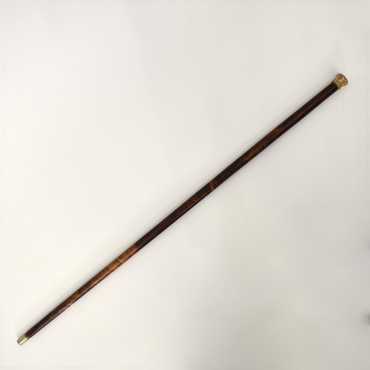 Antique Faux Tortoise Shell Walking Stick