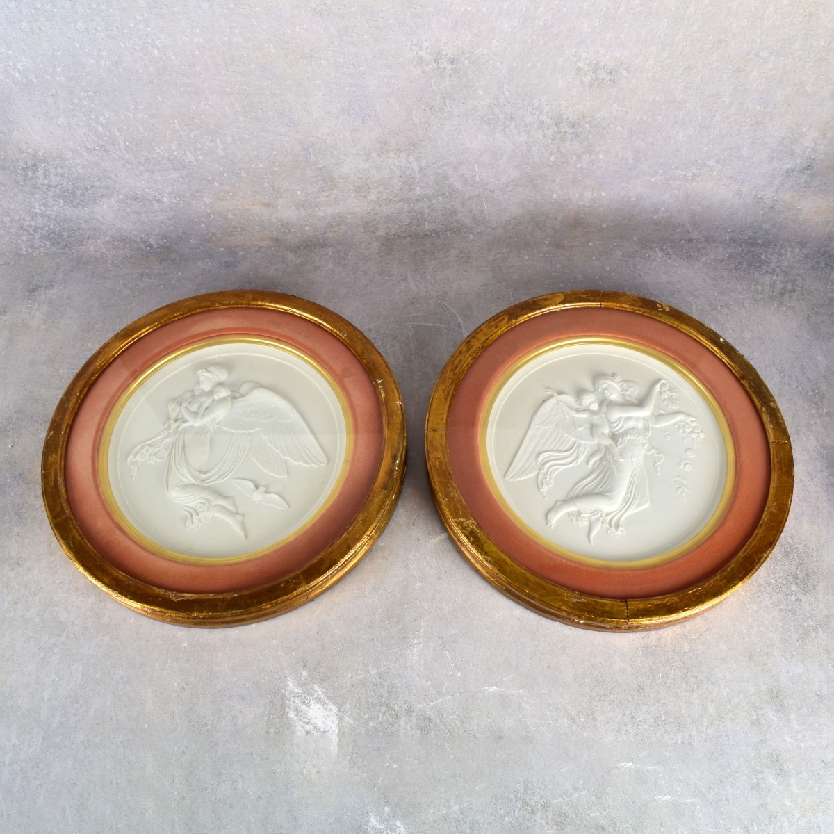 Neo-classicaRoyal Copenhagen Angels Bisque Plaques