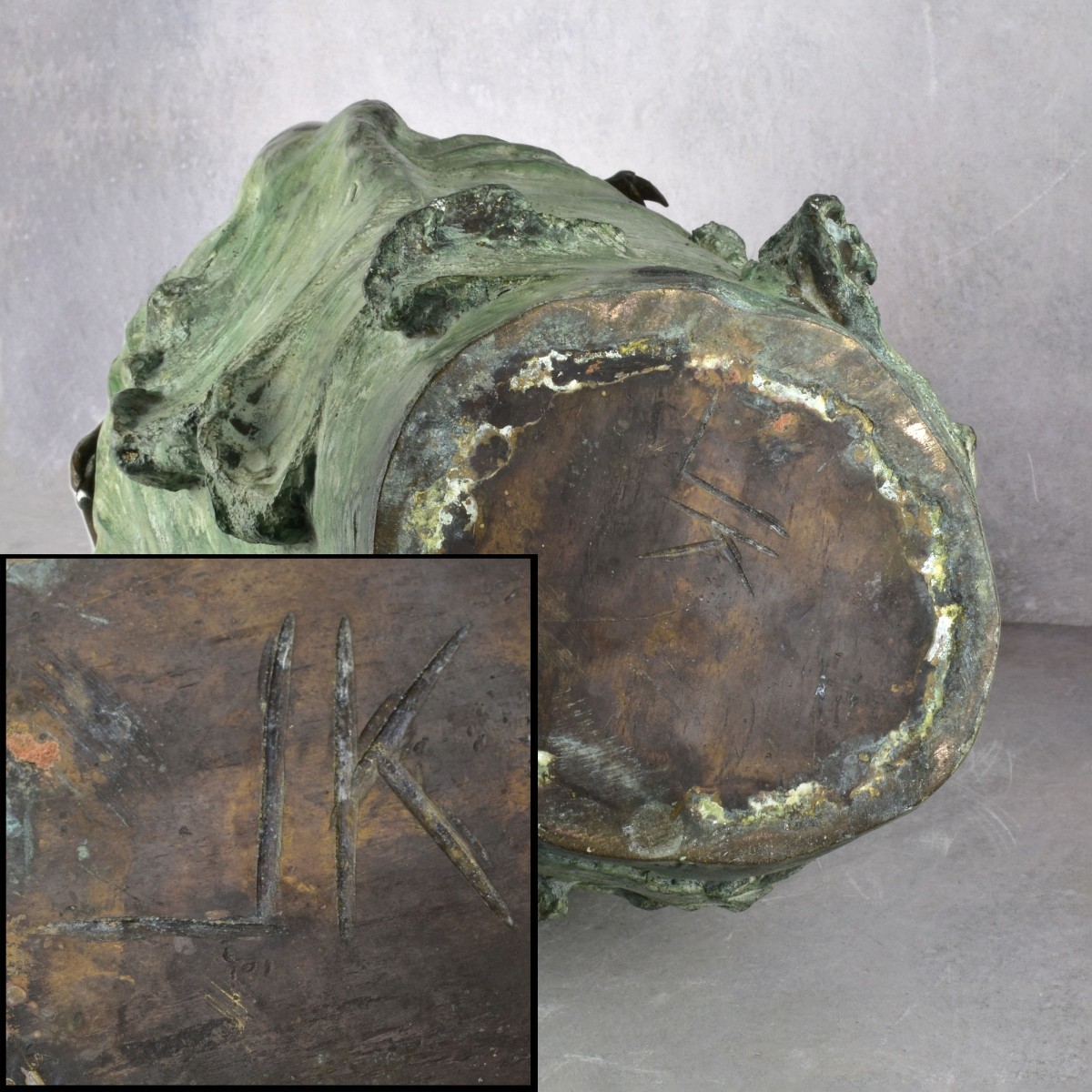 Art Nouveau Style Bronze Maiden Vase