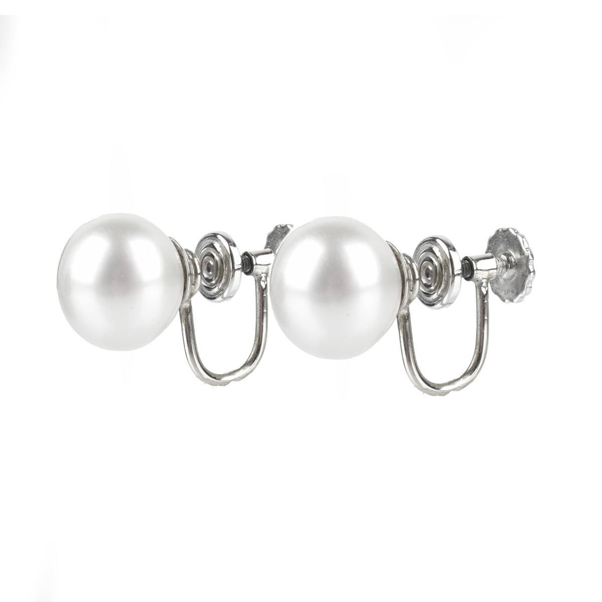 Pearl and 14K Earrings