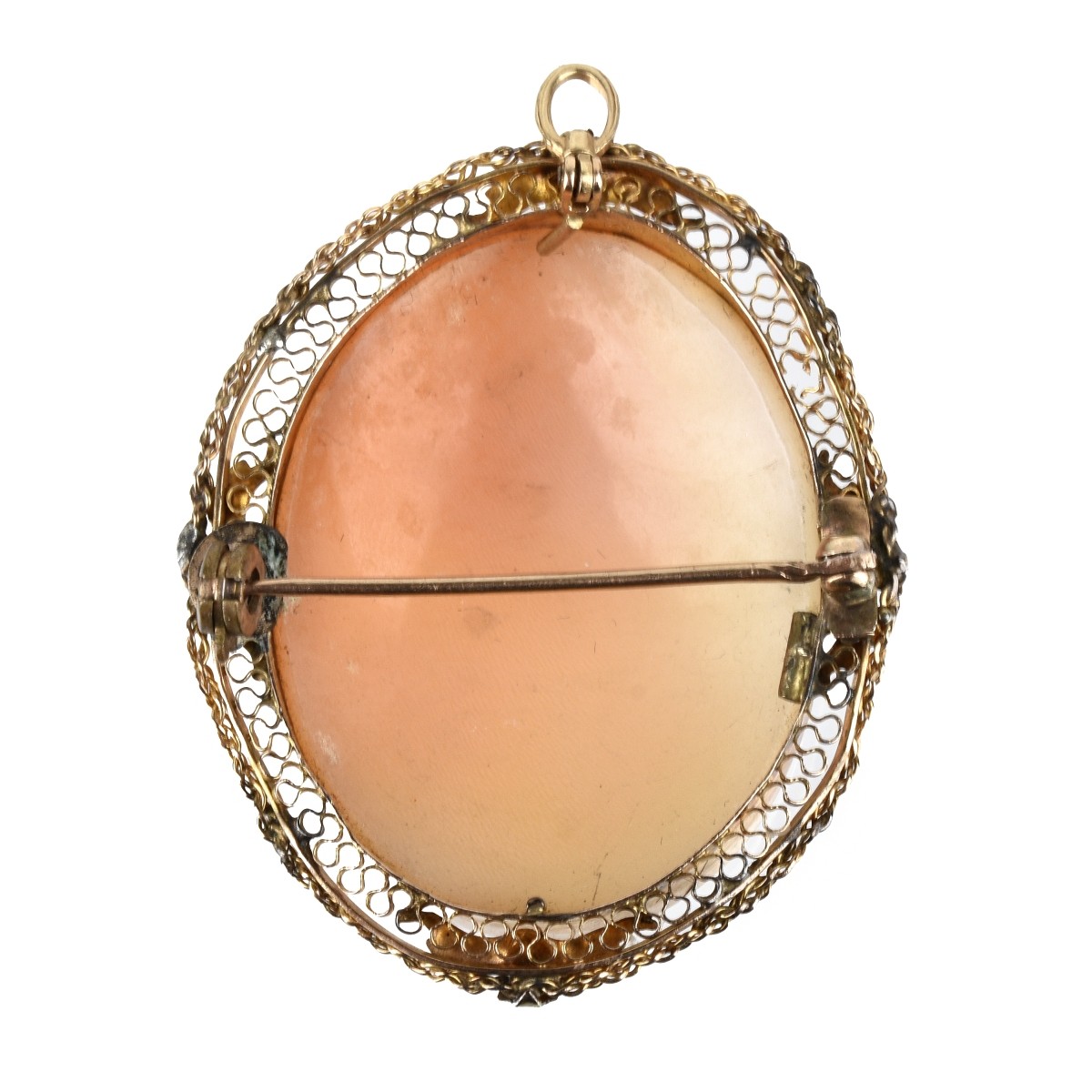 Cameo and 14K Pendant / Brooch