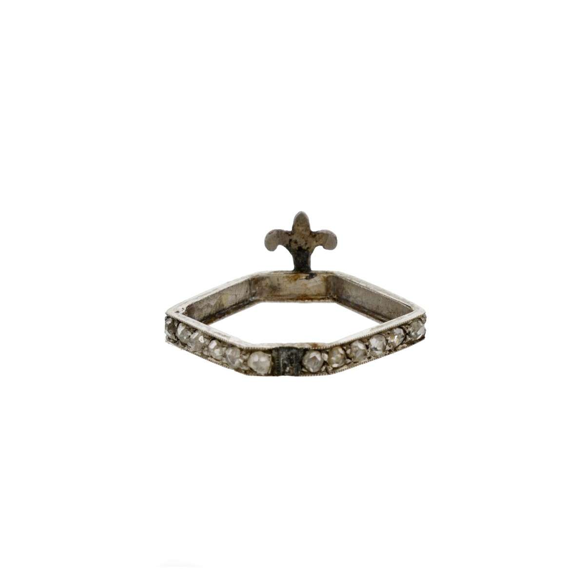 Diamond, Enamel and Platinum Band