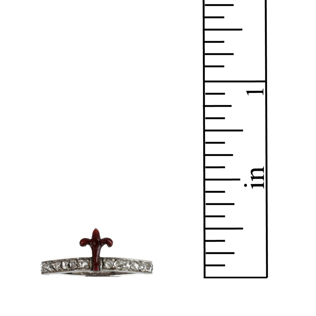 Diamond, Enamel and Platinum Band