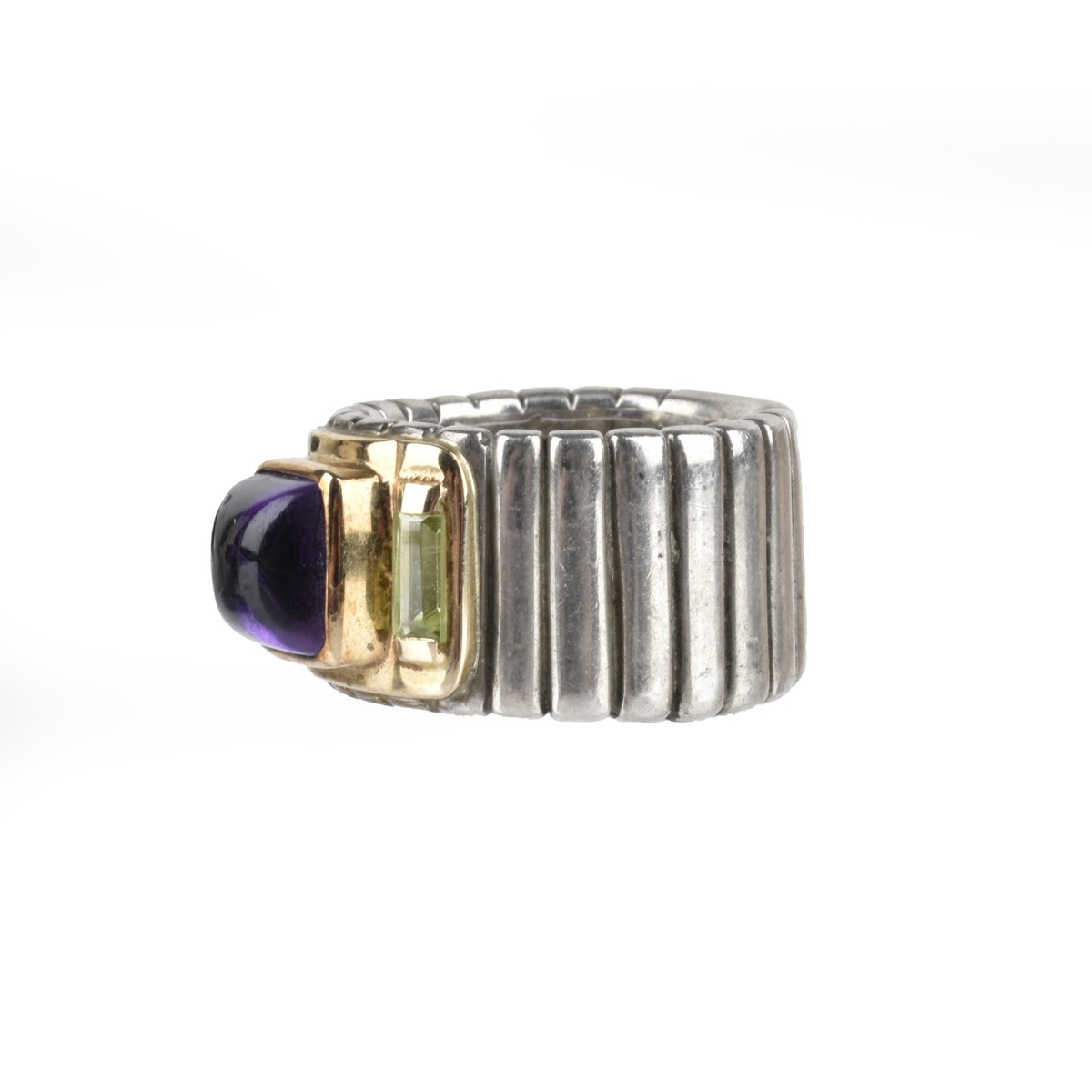 Gemstone, 14K and Sterling Ring