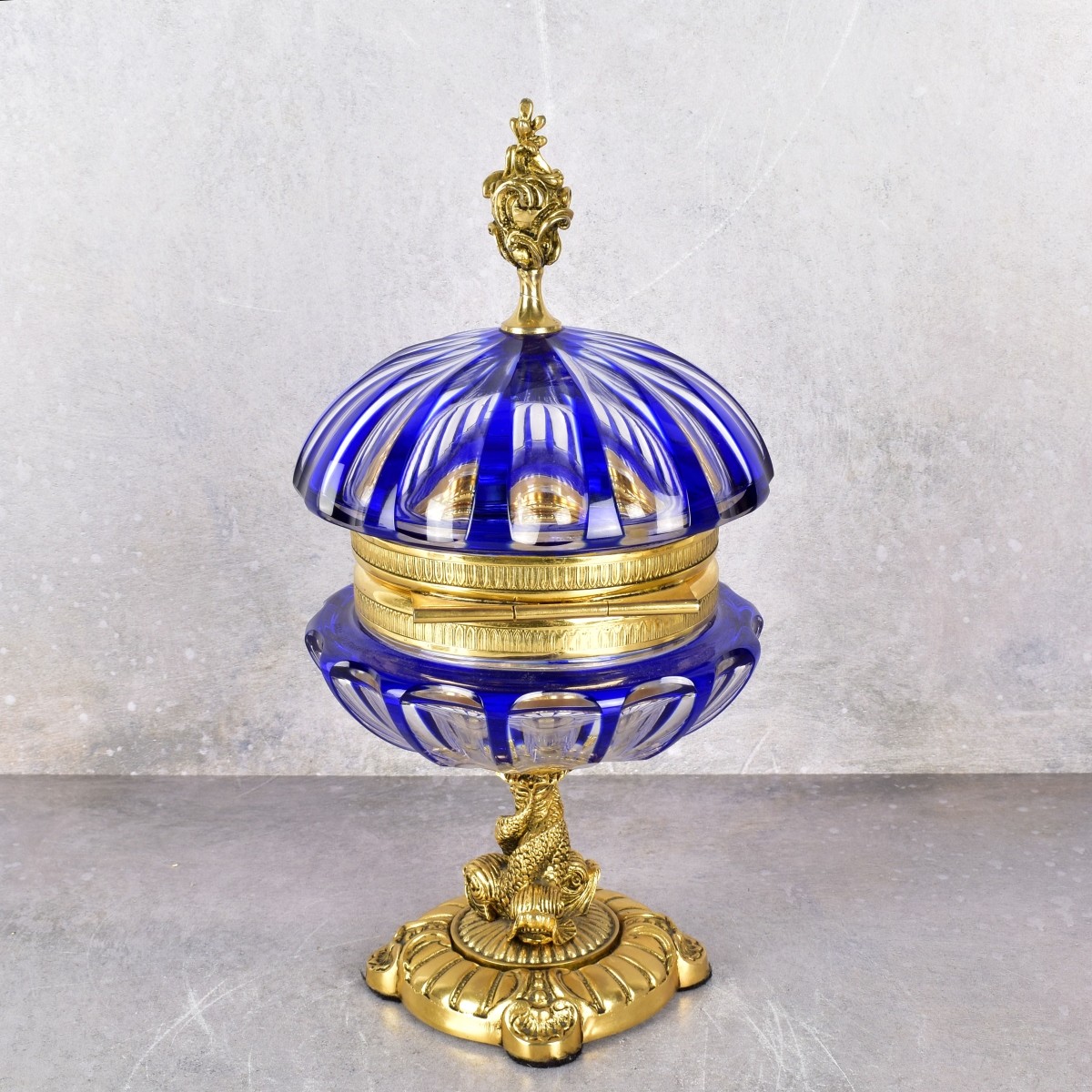 Vintage Martin Benito Crystal Ormolu Compote