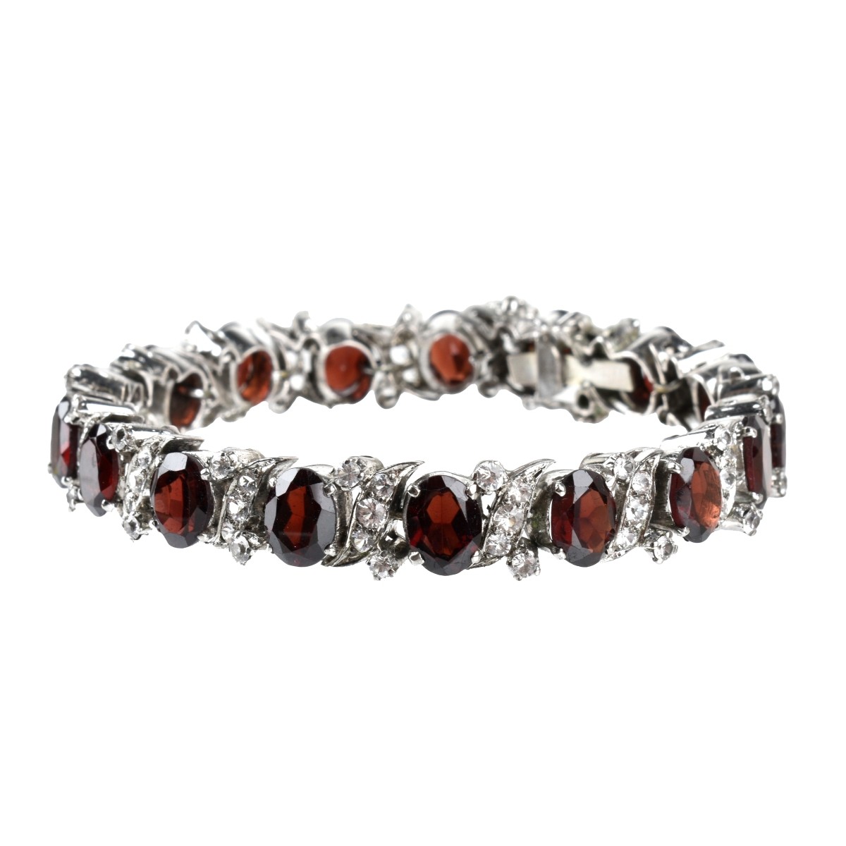Garnet and Sapphire Bracelet