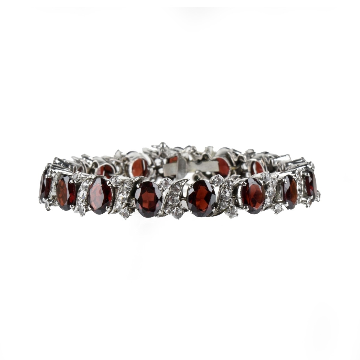 Garnet and Sapphire Bracelet