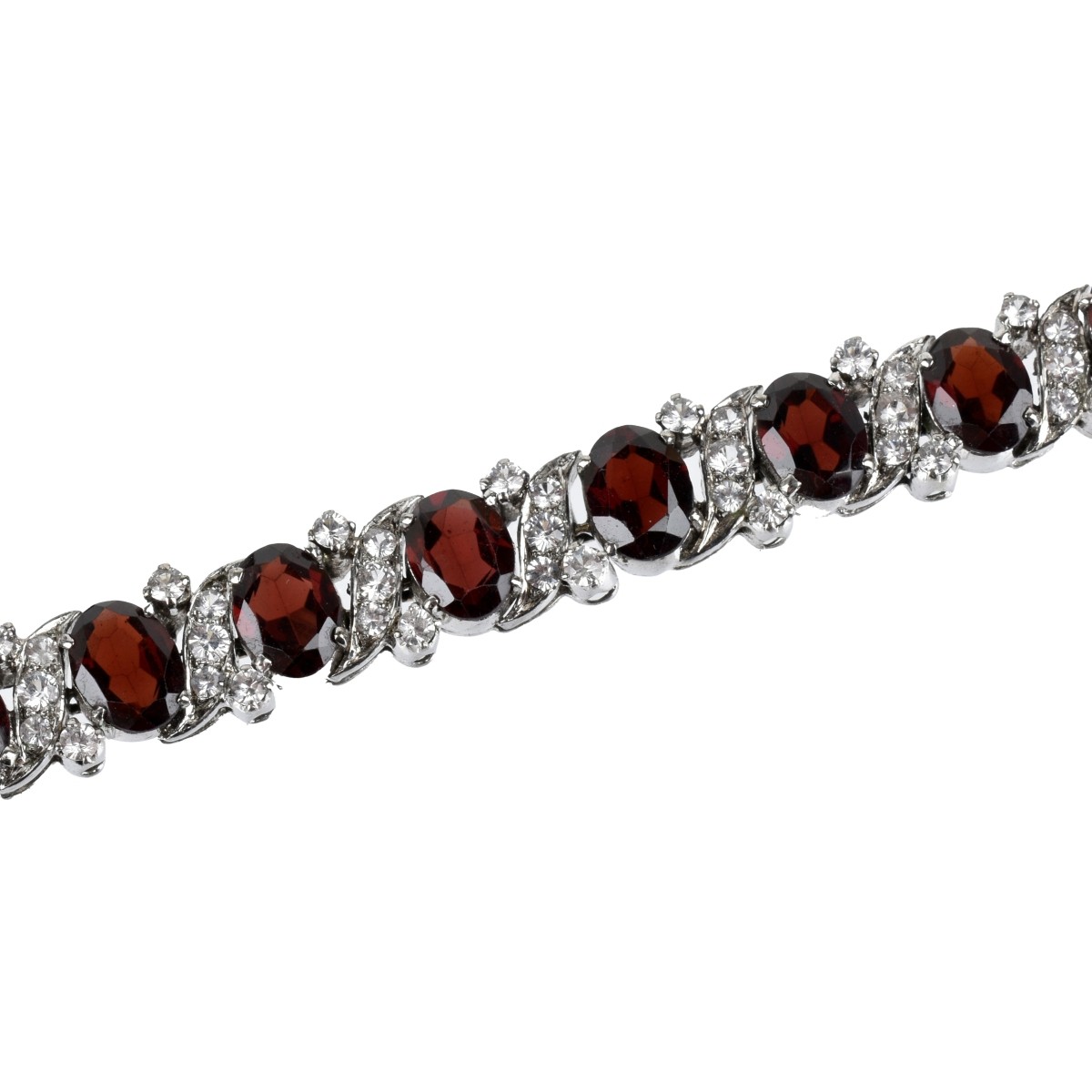 Garnet and Sapphire Bracelet