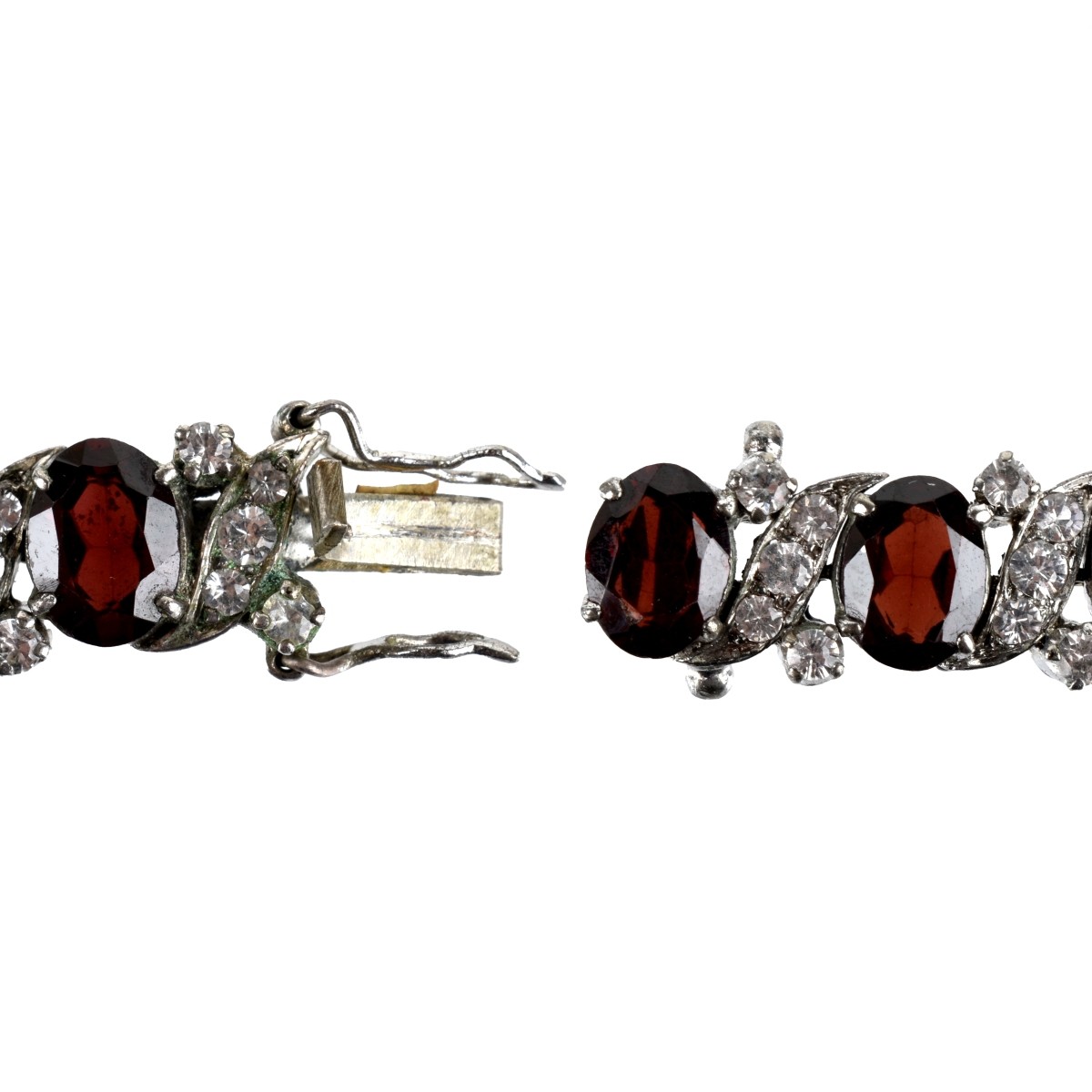 Garnet and Sapphire Bracelet