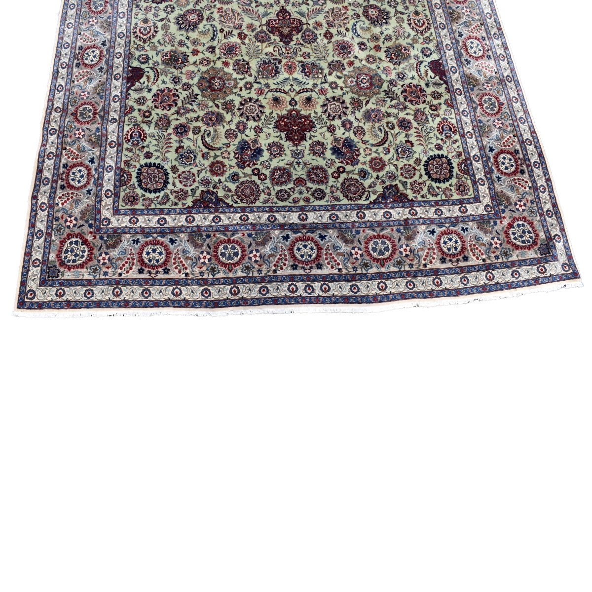 Antique Persian Kashan Carpet by Tavasoly